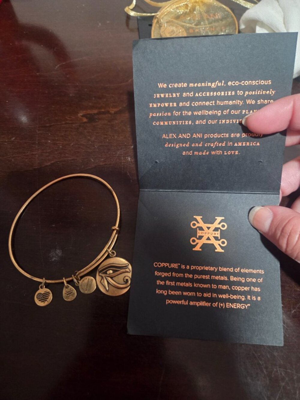 Alex and ani eye of horus bracelet - Picture 2 of 9